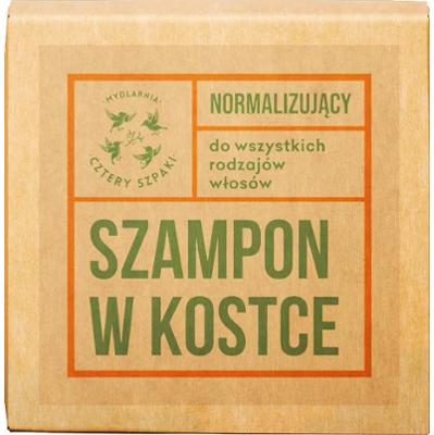 CZTERY SZPAKI - Szampon normalizujący do włosów w kostce, 75g