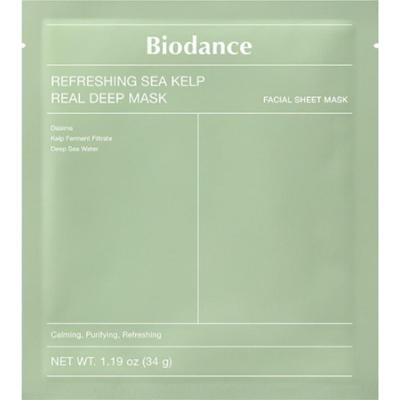 BIODANCE - Refreshing Sea Kelp Real Deep Mask, 34g - kojąco-nawilżająca żelowa maseczka do twarzy