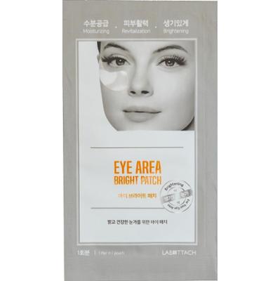 Wooshin Labottach - Eye Area Bright Patch a'4 – rozświetlająca pielęgnacyjna maseczka do pielęgnacji skóry pod Oczami, 4 pary