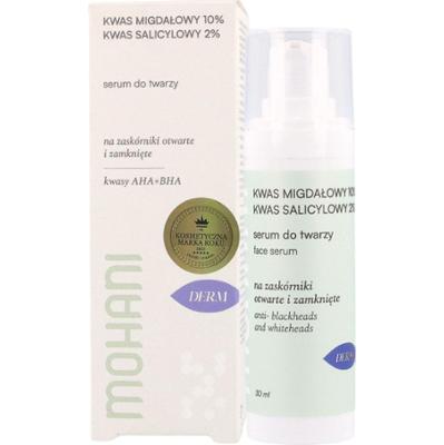 MOHANI - Wygładzające serum do twarzy z kwasem migdałowym 10%, 30ml