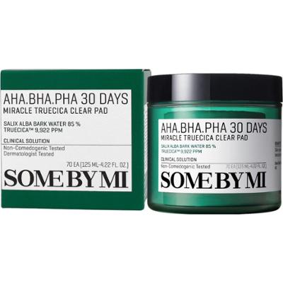 SOME BY MI - AHA BHA PHA Days Miracle Truecica Clear Pad, 70 szt. - płatki złuszczające do cery trądzikowej
