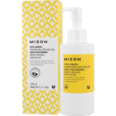 MIZON - Vita Lemon Sparkling Peeling Gel, 145g - cytrusowy peeling do twarzy