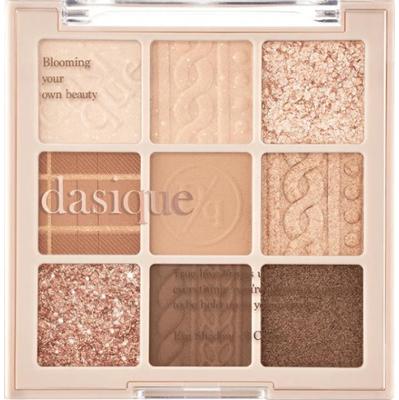 Dasique - Shadow Palette #15 Beige Knit, 8.7g - paleta 9 cieni do powiek w odcieniach beżu i brązu