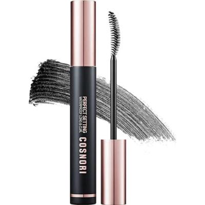 Cosnori - Perfect Setting Mascara Waterproof Long & Curl 01 Black, 7ml - wodooporny tusz do rzęs wydłużająco-pogrubiający w kolorze czarnym