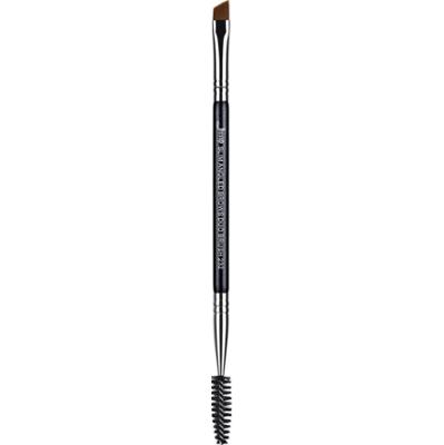 Jessup - Brow Brush S152-232 Slim Angled Brows Duo Brush - pędzel do brwi czarny