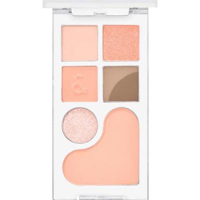 rom&nd - Bare Layer Palette 01 Apricot Mood, 14g - paleta cieni do powiek z różem w odcieniu brzoskwiniowym