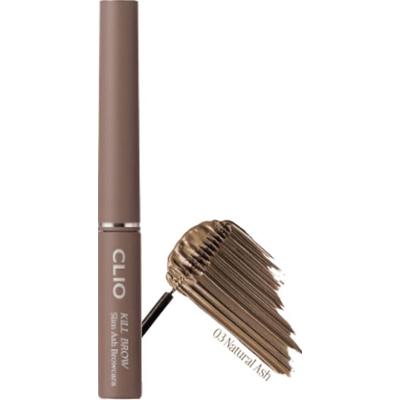 CLIO - Kill Brow Slim Ash Browcara #03 Natural Ash, 3g - tusz do brwi w odcieniu popielatego brązu