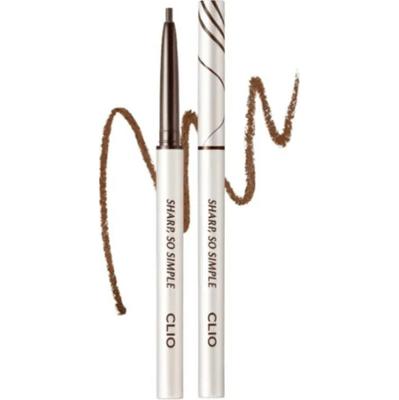 CLIO - Sharp So Simple Waterproof Pencil Liner #02 Brown, 0.14g - kredka do oczu brązowa