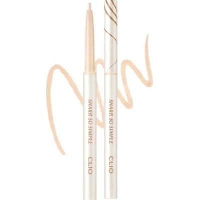 CLIO - Sharp So Simple Waterproof Pencil Liner #07 Creamy Ivory, 0.14g - kredka do oczu kremowa