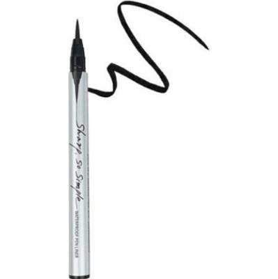 CLIO - Sharp, So Simple Waterproof Pen Liner #01 Black, 0.65ml - eyeliner w pisaku czarny