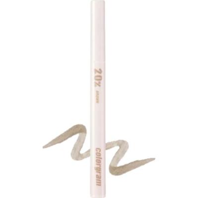 Colorgram - Shade Re-Forming Brush Liner #01 20% Brown, 0.5g - eyeliner w pisaku brązowy