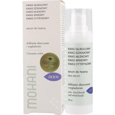 MOHANI - Regenerująco-złuszczające serum do twarzy pięć kwasów AHA, 30ml