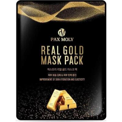 PAX MOLY - Real Gold Mask Pack, 25 ml - maska w płachcie ze złotymi ekstraktami i mleczkiem pszczelim