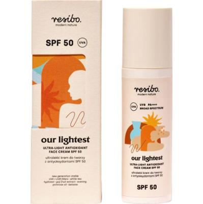 RESIBO - Our Lightest ultralekki krem do twarzy z antyoksydantami SPF50, 50ml