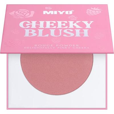 MIYO - Cheeky Blush Rouge 02 Sweet Liar, 9.5g - brzoskwiniowo-różowy róż rozświetlający do policzków