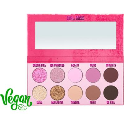 MIYO - Girl Boss Eyeshadow Palette, 13g - paleta 10 cieni do powiek w odcieniach różu i brązu