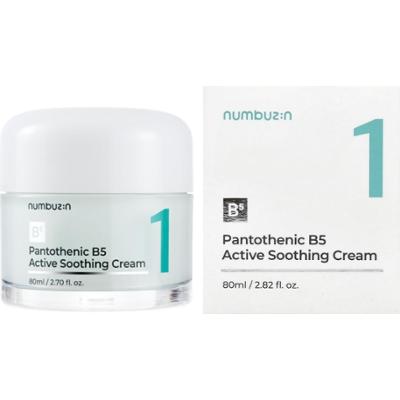 Numbuzin - No.1 Pantothenic B5 Active Soothing Cream, 80ml - kojący krem do twarzy