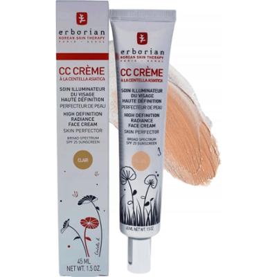 ERBORIAN - CC Creme a la Centella Asiatica SPF 25 Clair, 45ml - neutralny korygujący krem koloryzujący z wąkrotką azjatycką w odcieniu jasnego beżu