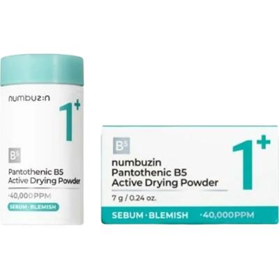 Numbuzin - No.1 Pantothenic B5 Active Drying Powder, 7 g - punktowy puder na niedoskonałości