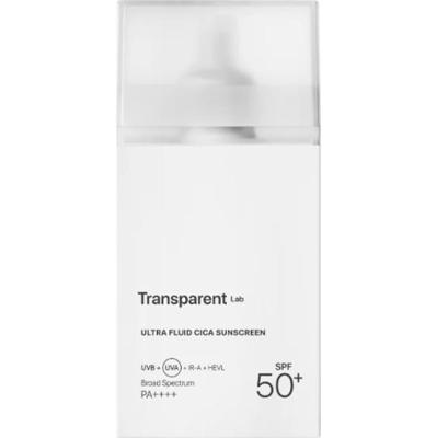 Transparent Lab - Ultra Fluid Cica Sunscreen SPF50, 100 ml - hybrydowy krem do twarzy