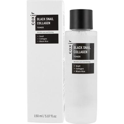 COXIR - Black Snail Collagen Toner - Kolagenowy toner ze śluzem czarnego ślimaka, 150ml