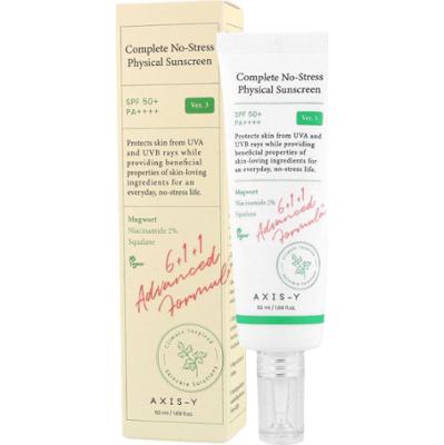 AXIS-Y - COMPLETE NO-STRESS PHYSICAL SUNSCREEN SPF50+ PA++++, 50ml - krem przeciwsłoneczny
