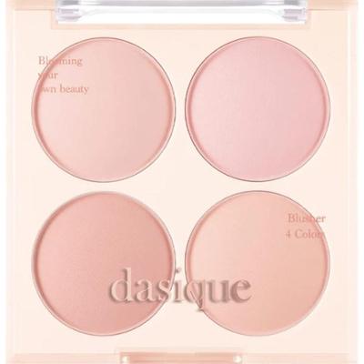 Dasique - Blending Mood Cheek #09 Almond Vanilla, 16.8g - paleta neutralnych róży do policzków w odcieniach beżowo-brzoskwiniowych