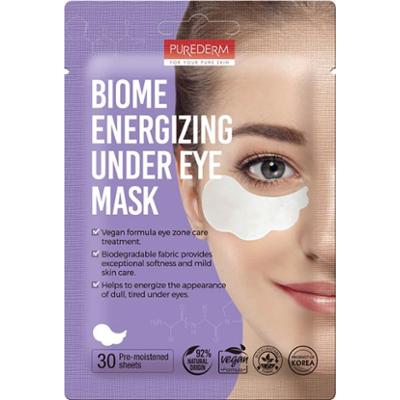 PUREDERM - Biome Energizing Under Eye Mask, 30 szt. - probiotyczne wegańskie płatki pod oczy