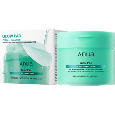 ANUA - PDRN 100 Hyaluronic Acid Glow Pad, 60 szt - nawilżająco-rozświetlające płatki do twarzy