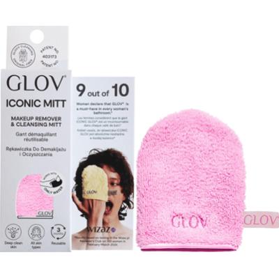 GLOV - ICONIC MITT Cozy Rosie, 1 szt - rękawiczka do demakijażu i oczyszczania twarzy, różowa