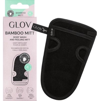 GLOV - Bamboo Mitt Body Wash And Peeling Mitt Black, 1 szt - rękawica do mycia ciała i peelingu, czarna