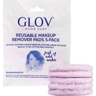 GLOV - Moon Pads Reusable Makeup Remover Pads Pink, 5 szt - wielorazowe płatki do demakijażu, różowe