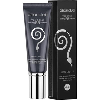 AsianClub - Viper Snail Lasting BB Cream SPF50+/PA+++ nr 21, 50 g - Krem BB do twarzy