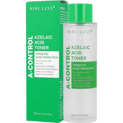 NINE LESS - A-Control Azelaic Acid Toner, 150 ml - tonik do skóry trądzikowej