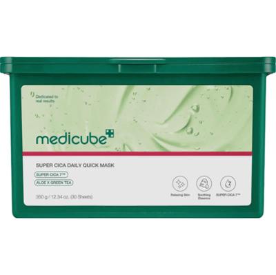 Medicube - Super Cica Daily Quick Mask, 30 szt - zestaw kojących masek do twarzy w płachcie