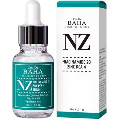 COS DE BAHA - NZ Niacinamide 20 Zinc PCA 4 Serum, 30 ml - serum do twarzy na trądzik i przebarwienia
