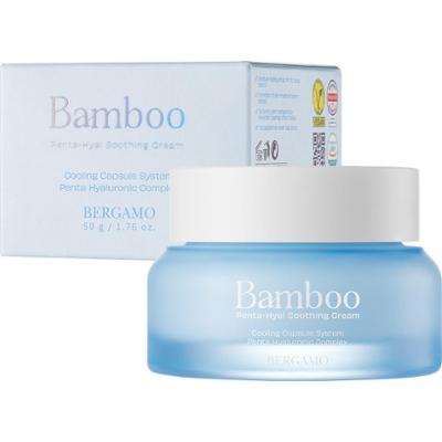 BERGAMO - BAMBOO Intensywnie nawilżający krem chłodzący z bambusem i hialuronem, 50g