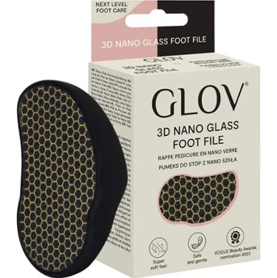 GLOV - 3D Nano Glass Foot File Black, 1 szt - pumeks do stóp z nano szkła, czarny