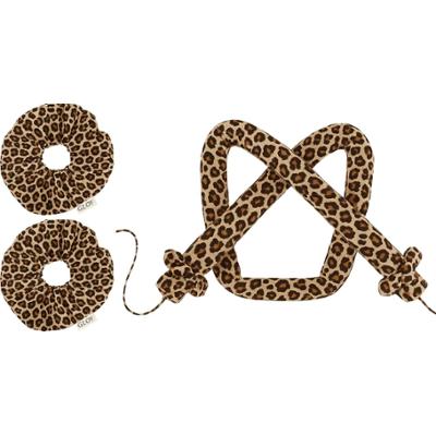 GLOV - Coolcurl Satin Heatless Hair Curling Tool, Cheetah - zestaw do kręcenia włosów na zimno