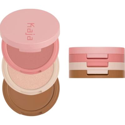 KAJA - Play Bento Blendable Scuplting Trio 01 Butter Up, 9.8 g - paletka do konturowania twarzy