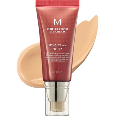 MISSHA - M Perfect Cover BB Cream SPF42 PA+++ No.27 Honey Beige, 50 ml - pielęgnacyjny krem BB do twarzy