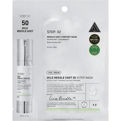 VT COSMETICS - Mild Reedle Shot 50 2-Step Mask, 21.5 g - dwuetapowa kuracja do twarzy