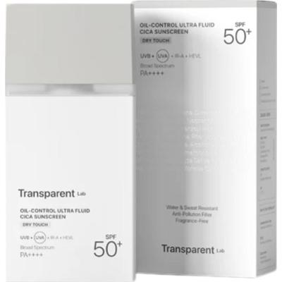 Transparent Lab - Oil-Control Ultra Fluid Cica Sunscreen SPF50, 100 ml - matujacy krem do twarzy