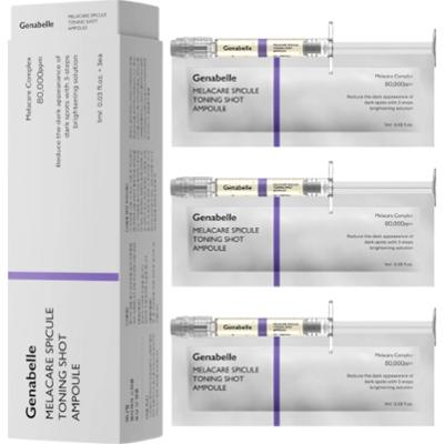 Genabelle - Melacare Spicule Toning Shot Ampoule, 3 x 1 ml - zestaw rozjaśniających ampułek do twarzy