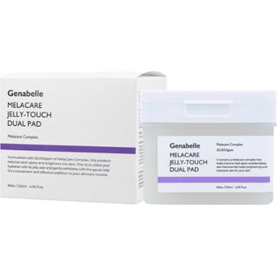 Genabelle - Melacare Jelly-Touch Dual Pad, 60 szt - rozjaśniająco-nawilżające płatki do twarzy
