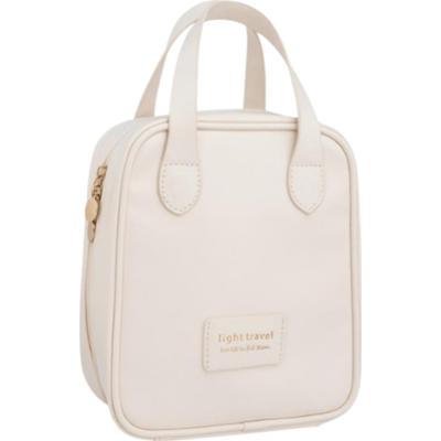 ECARLA - Beżowy organizer na kosmetyki z rączką, 1 szt