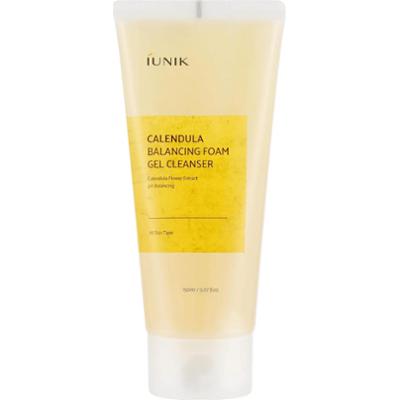 IUNIK - Calendula Balancing Foam Gel Cleanser, 150 ml - delikatny żel do mycia twarzy