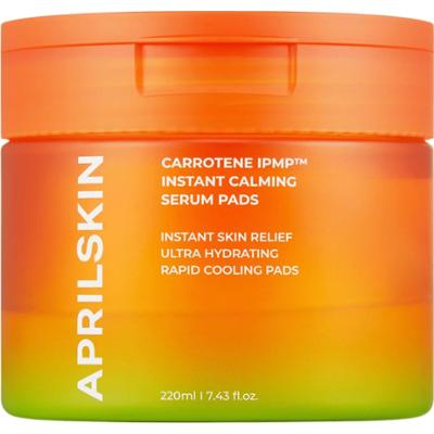 APRILSKIN - Carrotene IPMP™ Instant Calming Serum Pads, 80 szt - kojące serum do twarzy w formie płatków