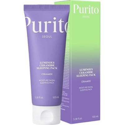 PURITO - SEOUL Luminous Ceramide Sleeping Pack, 100 ml - regenerująca maska na noc