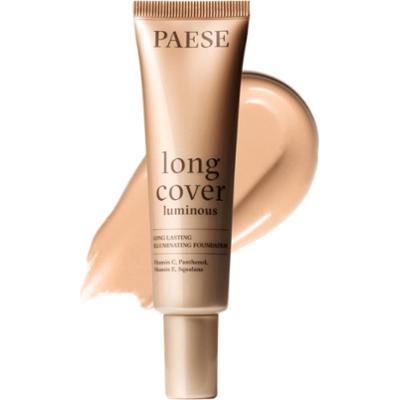 PAESE - Long Cover Luminous Brightening Foundation 1.0W Light Beige, 30 ml - rozświetlający podkład do twarzy